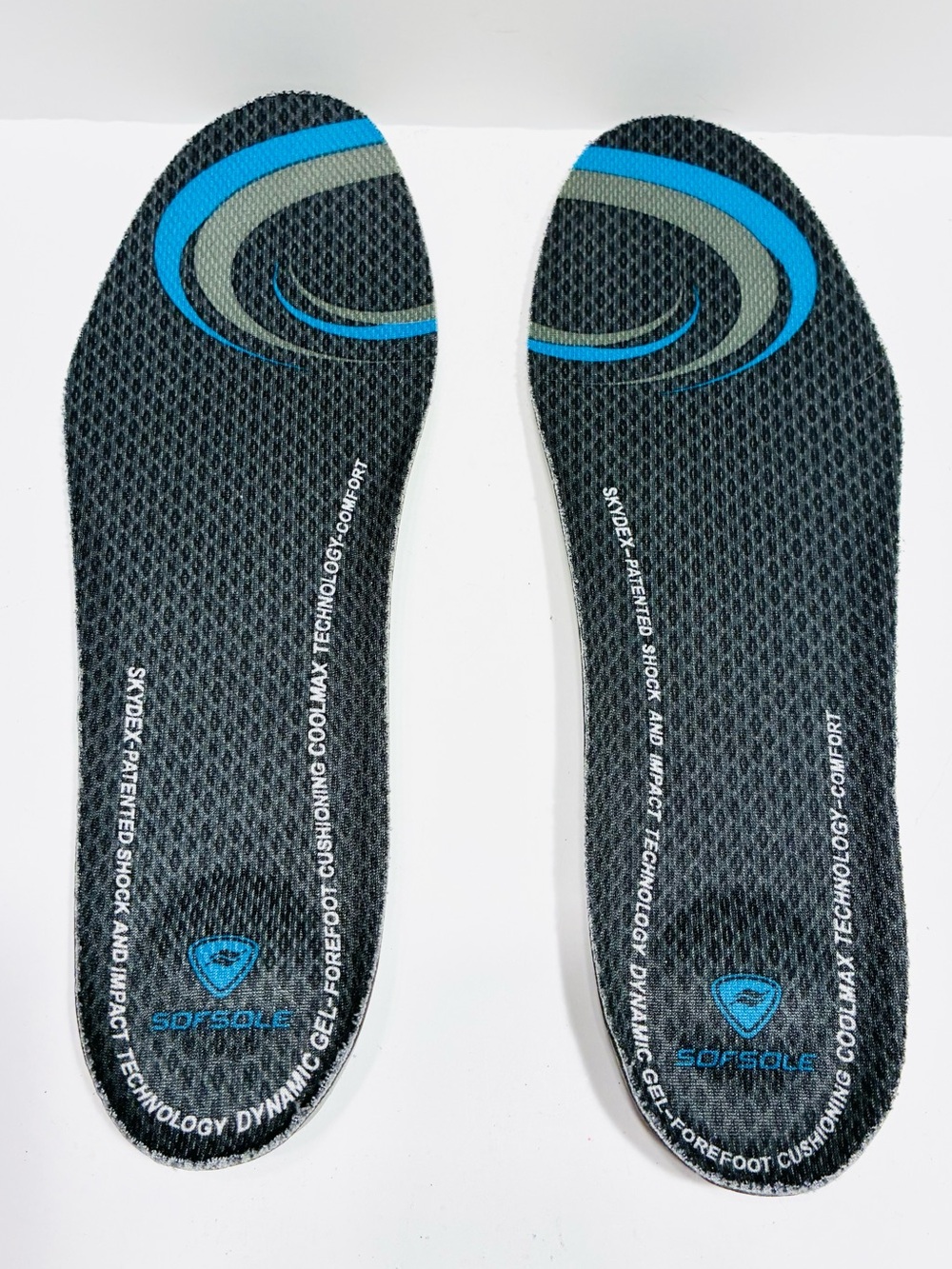 SofSole Shock & Impact Tech Dynamic Gel Cushion Coolmax Comfort Insoles Size 8